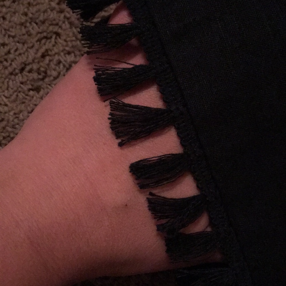 Banana Republic Blake Tassel Hem Crop Pant - Picture 6 of 8